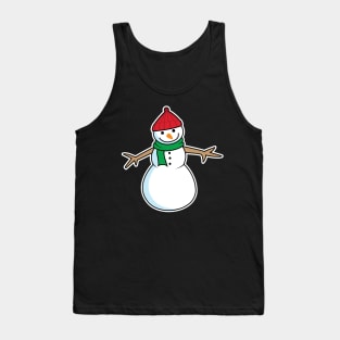 'Christmas Cute Snowman' Funny Snowman Christmas Tank Top